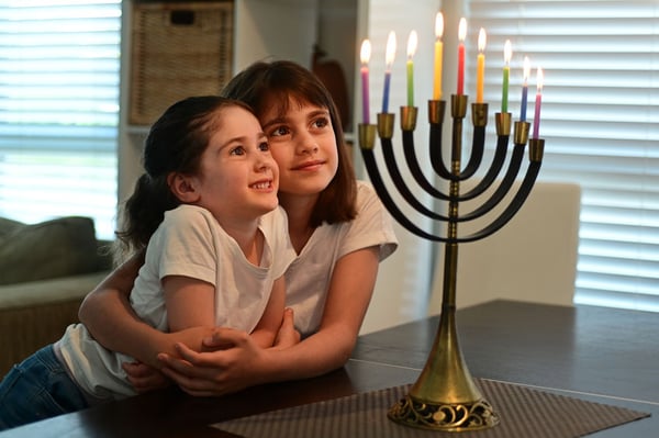 Sister's celebrating Channukah