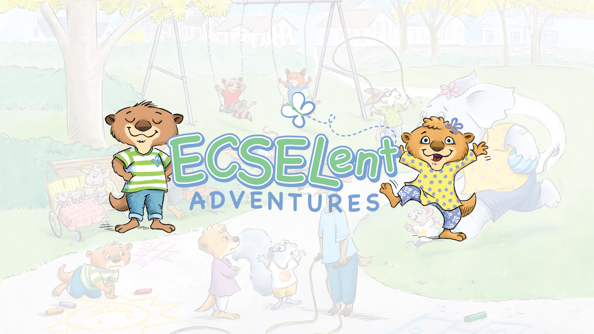 ECSELent Adventures logo with background